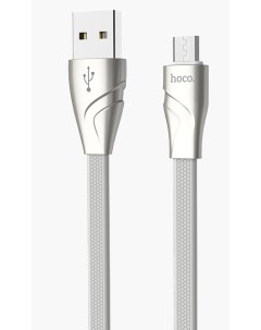 Кабель USB Micro USB плоский 2 1A 1 2м белый Twisting U57 Hoco