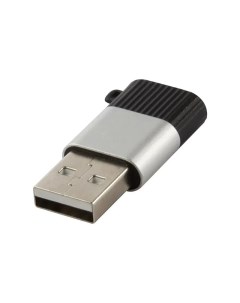 Переходник адаптер USB Type C USB 3А черный серебристый УТ000030901 Red line
