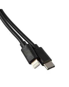 Кабель USB Type C Lightning 8 pin 3А 1 м черный УТ000025655 Mb mobility