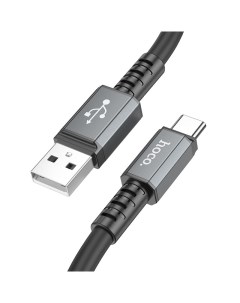 Кабель USB USB Type C быстрая зарядка 3А 1 м черный X85 Strength 6931474777492 Hoco