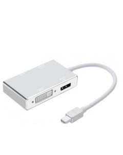 Переходник адаптер Mini DisplayPort M DisplayPort M HDMI F DVI I F VGA F белый KS 781 Ks-is