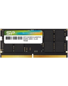 Память DDR5 SODIMM 16Gb 4800MHz CL40 1 1V SP016GBSVU480F02 Retail Silicon power