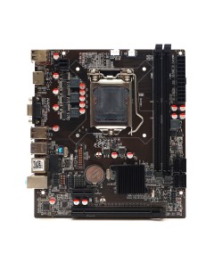 Материнская плата H81B Socket1150 Intel H81 2xDDR3 PCI Ex16 2SATA2 2SATA3 5 1 ch 2 USB 3 2 VGA HDMI  Zczf