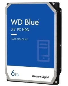 Жесткий диск HDD 6Tb WD Blue 3 5 5400rpm 256Mb SATA3 WD60EZAX Western digital