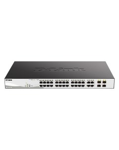 Коммутатор DGS 1210 28P управляемый кол во портов 24x1 Гбит с кол во SFP uplink combo RJ 45 SFP 4x1  D-link