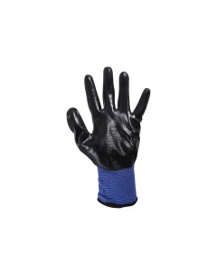Перчатки хозяйственно бытовые полиэстер нитрил L черный синий EL N126 001058 Park