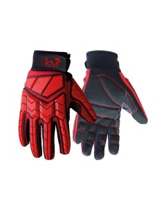 Перчатки защитные синтетическая кожа L красный черный KM GL EXPERT 224 L LO41867 Км-профиль