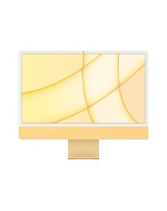 Моноблок iMac 24 4480x2520 M1 2 ГГц 8Gb RAM 256Gb SSD WiFi BT Cam MacOS желтый клавиатура мышь без е Apple