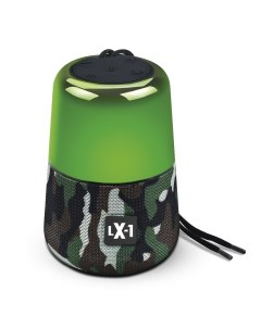Портативная акустика LX 1 5 Вт FM AUX USB microSD Bluetooth подсветка камуфляж LX 1 camouflage Velton park