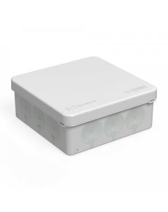 Коробка распределительная квадратная 10 см x 10 см глубина 4 см наружный монтаж IP66 вводов 12 серый Промрукав