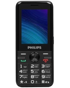 Мобильный телефон Е6500 2 4 320x240 TFT 3G 4G BT 1xCam 2 Sim 1700 мА ч micro USB черный Philips
