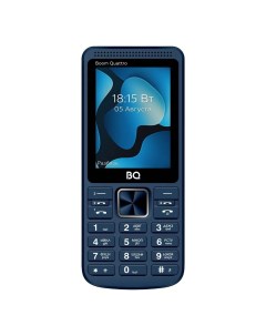 Мобильный телефон 2455 Boom Quattro 2 4 320x240 TFT 32Mb BT 4 Sim 2700 мА ч micro USB синий Boom Qua Bq