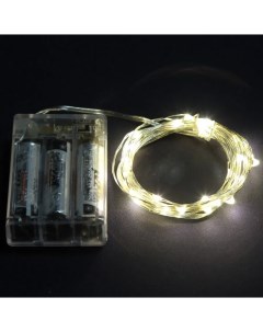 Гирлянда LDM30C WW BO светодиодная нить ламп 30 шт 2 17 м режимов 8 от батареек теплый белый LDM30C  Shlights