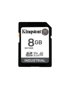 Карта памяти промышленная 8Gb SDHC Industrial Temperature Class 10 UHS I U3 V30 A1 SDIT 8GB Kingston
