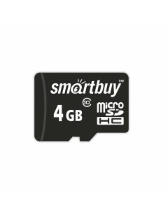 Карта памяти 4Gb microSD Class 10 адаптер 224797 Smartbuy