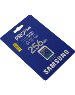 Карта памяти 256Gb microSDXC PRO PLUS Class 10 UHS I U3 V30 A2 MB SD256S EU Samsung