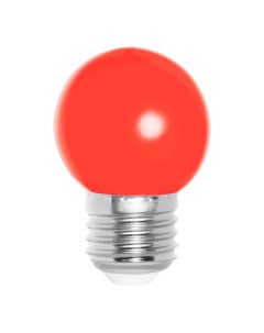 Лампа светодиодная E27 шар G45 1 Вт красный SBL G45R 01 E27 Smartbuy