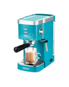Кофеварка рожковая КТ 7114 2 1 25 кВт кофе молотый 1 2 л ручной капучинатор бирюзовый КТ 7114 2 Kitfort