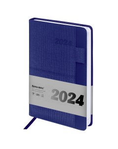Ежедневник датированный A5 Pocket в линейку 168 листов синий 114989 Brauberg