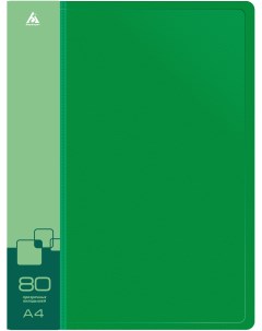 Папка пластик зеленый BPV80GRN Бюрократ