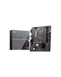 Материнская плата PRO H610M G WIFI DDR4 Socket1700 Intel H610 2xDDR4 PCI Ex16 4SATA3 7 1 ch GLAN 4 U Msi