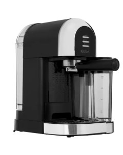 Кофеварка рожковая КТ 7112 1 47 кВт кофе молотый 1 л автоматический капучинатор черный серебристый К Kitfort