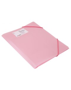 Папка на резинке пластик 30 розовый аметист GEMPR05PIN Бюрократ