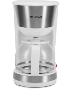 Кофеварка капельная HYD 1214 1 кВт кофе молотый 1 25 л 1 5 л белый серебристый HYD 1214 Hyundai
