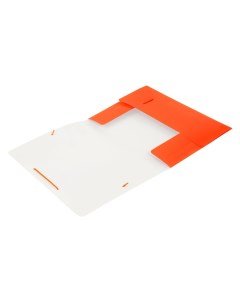 Папка на резинке пластик 30 оранжевый DNE510OR Бюрократ