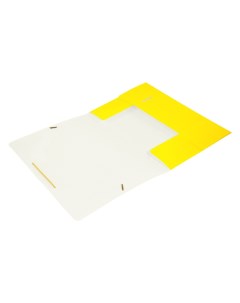 Папка на резинке пластик 30 желтый DNE510YEL Бюрократ