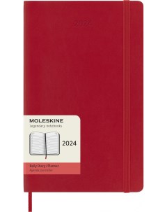 Ежедневник датированный 130х210мм Classic Soft Large в линейку 400 листов красный DSF212DC3 Moleskine