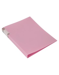 Папка с зажимом пластик розовый аметист GEM07PPIN Бюрократ