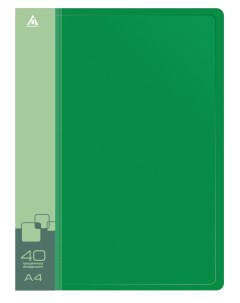 Папка пластик зеленый BPV40GRN Бюрократ