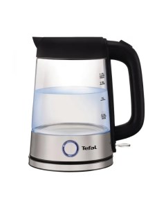 Чайник Glass Kettle KI750D30 1 7л 2 4 кВт металл стекло серебристый 8010000020 Tefal