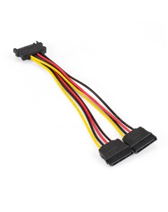 Кабель питания SATA 15 pin M 2xSATA 15 pin F 1 5 мм прямой EX294794RUS Exegate