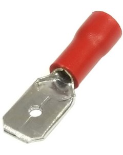 Наконечник КНИ клемма ножевая 0 5 мм 1 5 мм под опрессовку изолированный красный 100 шт Optima MDD 1 Netko