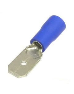 Наконечник КНИ клемма ножевая 1 5 мм 2 5 мм под опрессовку изолированный синий 100 шт Optima MDD 2 2 Netko