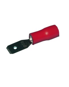Наконечник КНИ клемма ножевая 0 5 мм 1 5 мм под опрессовку изолированный красный 100 шт Optima MDD 1 Netko