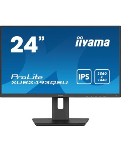 Монитор 23 8 ProLite XUB2493QSU B5 IPS 2560x1440 16 9 300кд м2 4 мс 178 178 HDMI DisplayPort USB Hub Iiyama
