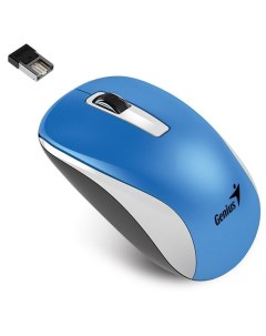 Мышь беспроводная NX 7010 1600dpi оптическая светодиодная USB Радиоканал синий белый 31030018400 Genius