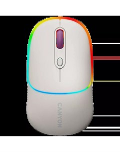 Мышь беспроводная MW 22 1600dpi оптическая светодиодная Bluetooth Радиоканал бежевый CNS CMSW22RC Canyon