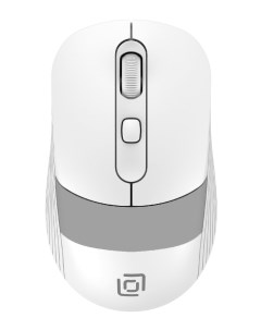 Мышь беспроводная 310MW 3200dpi оптическая светодиодная USB белый серый 1869094 Oklick