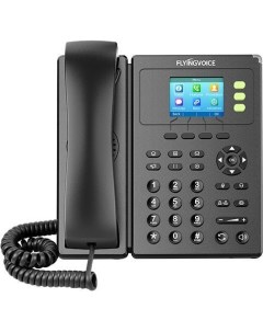 VoIP телефон FIP 11СP 3 линии 3 SIP аккаунта цветной дисплей PoE черный FIP 11СP Flyingvoice