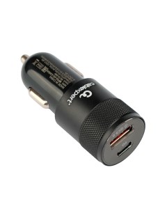 Автомобильное зарядное устройство USB 1xUSB Type C 3А 38 Вт QC PD черный MP3A UC CAR24 Cablexpert