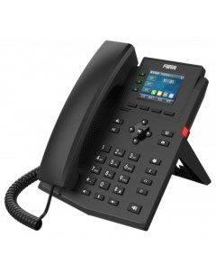 VoIP телефон X303W 4 линии 4 SIP аккаунта цветной дисплей PoE черный X303W Fanvil