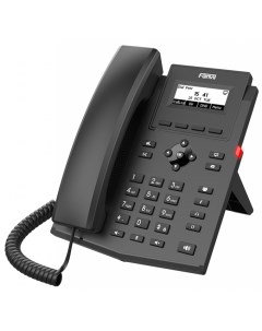 VoIP телефон X301W 4 линии 4 SIP аккаунта монохромный дисплей черный X301W Fanvil