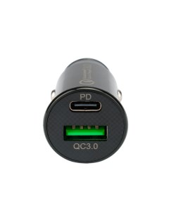 Автомобильное зарядное устройство USB 1xUSB Type C 3А 20 Вт QC PD черный MP3A UC CAR23 Cablexpert