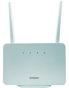 Wi Fi роутер Home 802 11a b g n 2 4 ГГц до 300 Мбит с LAN 1x100 Мбит с WAN 1x100 Мбит с внешних анте Digma