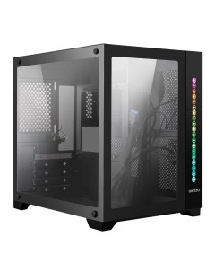 Корпус V300 mATX Mini Tower USB 3 0 RGB подсветка черный без БП V300 RGB Ginzzu