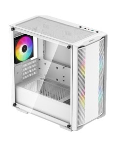 Корпус CC360 WH ARGB mATX Midi Tower RGB подсветка белый без БП CC360 WH ARGB Deepcool